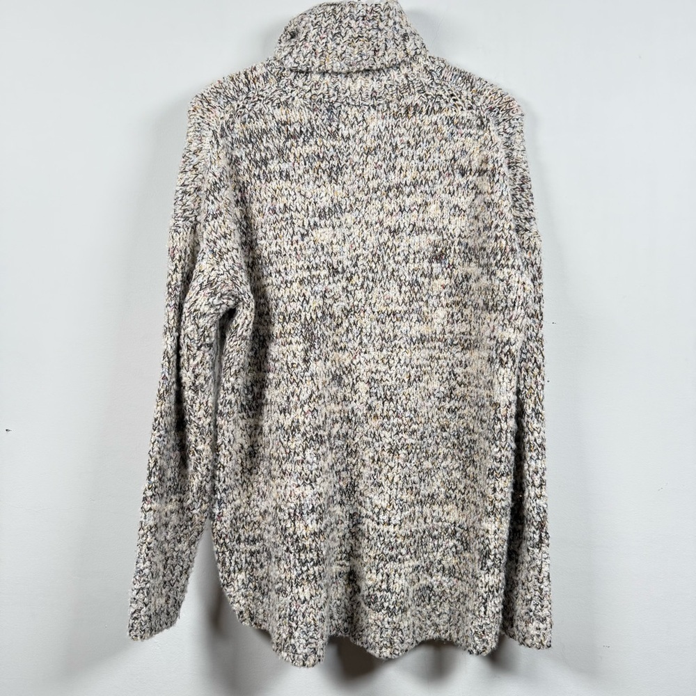 Lou & Grey Womens Cozy Chunky Knit Turtleneck Sweater Hi Lo Hem, Great Condition - Picture 7 of 12